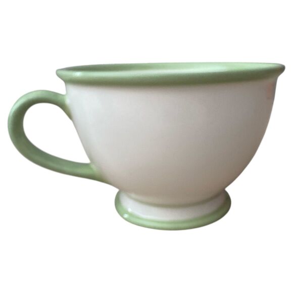 Starbucks 2006 “Nurturing” Mug Green Rim Yellow Flower 10 oz Inspirational - Picture 4 of 5